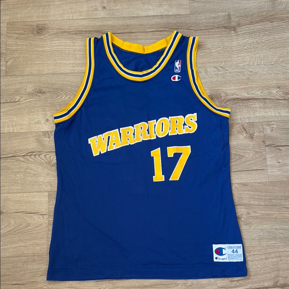 Vintage champion men’s jersey Warriors, Chris Mullin size large